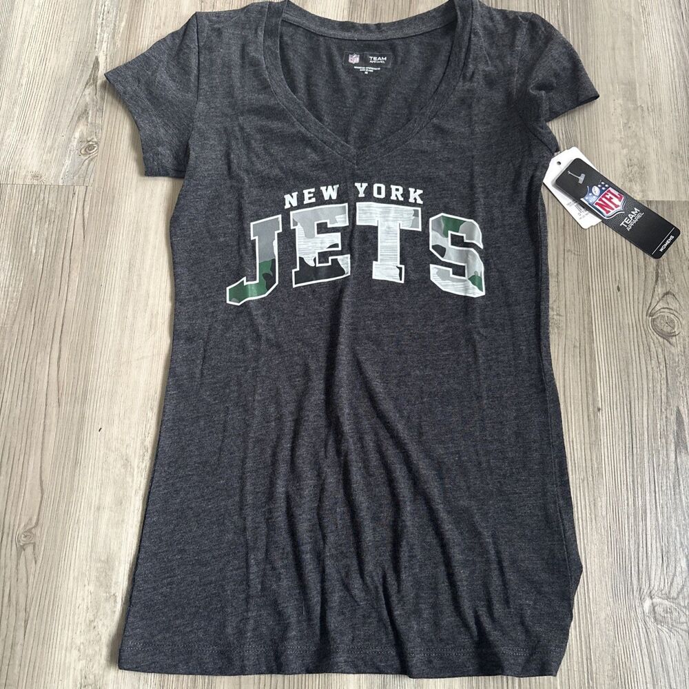 NWT Women’s NFL My Jets Short Sleeved V Neck Shirt Size XS
